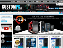 Tablet Screenshot of custompc.ie
